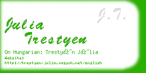 julia trestyen business card